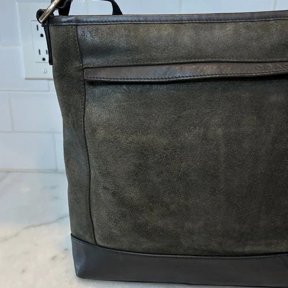Coach Crossbody Purse Handbag Leather Camden Suede Messenger Bag Pocketbook